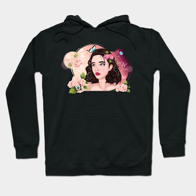 Roses girl Hoodie by obscurite